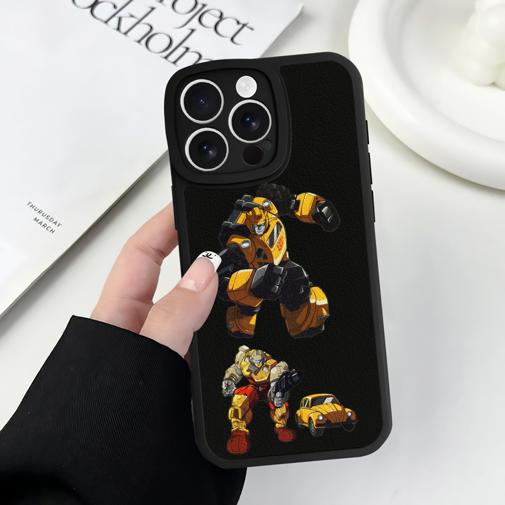 （画像用）  【iPhone 16シリーズ対応】シリコンスマホケース（レザー調） 材質：シリコン